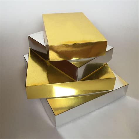 metallic finish paper box